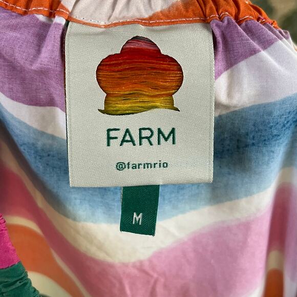 Farm Rio Women's Dancing Stripe Maxi Skirt Size M - Picture 7 of 9